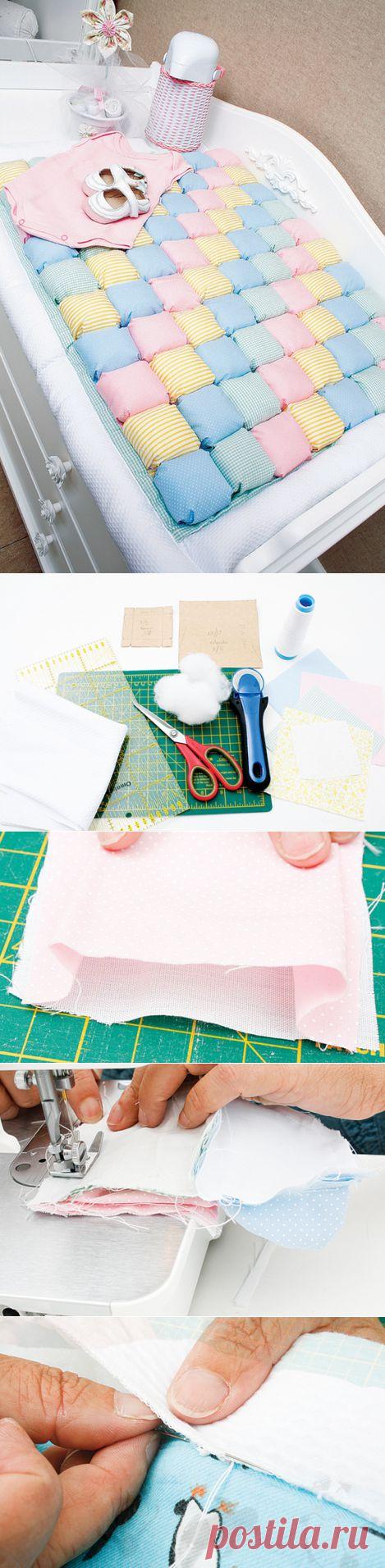 Детское одеялко из "пузырьков" в технике пэчворк. Мастер-класс.