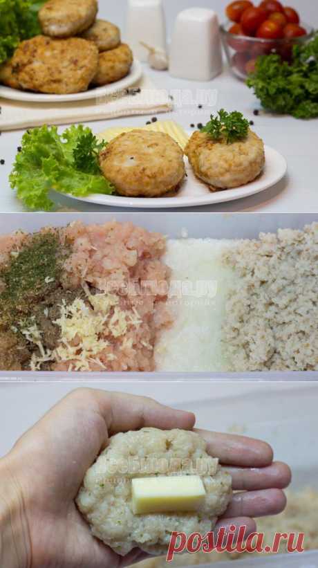 Куриные котлеты с сыром. Рецепт котлет из куриного филе с сыром внутри, пошаговыми  | Все Блюда