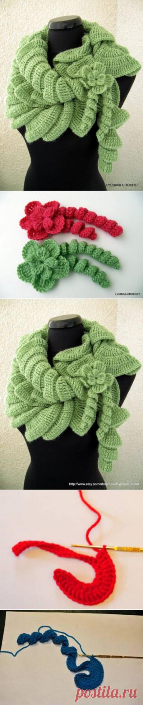 СПИРАЛЬНЫЙ ЧУДО-ШАРФ! | Варварушка-Рукодельница