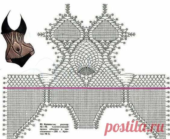 Вязаный купальник. | Terockisa. Магия петель. | Дзен