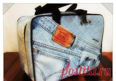 Шьем сумку из джинсов