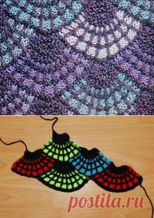 Ракушки в технике "пэчворк".