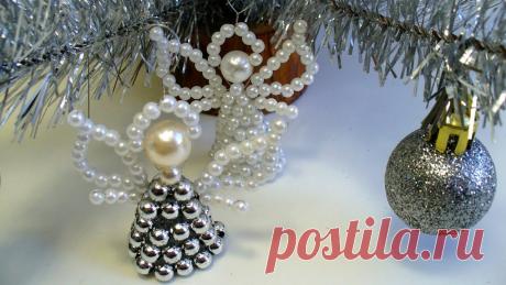 Ангелочек из бисера объемный Всё из бисера и о бисере плетём и вышиваем. Учимся плести и вышивать бисером, уроки и техники бисероплетения, мастер классы, схемы для вышивания бисером