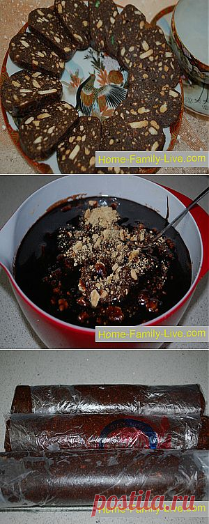 Кулинарные рецепты Шоколадная колбаса &raquo; Кулинарные рецепты