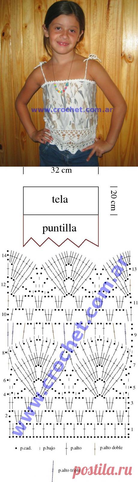Blusa con Tela a crochet