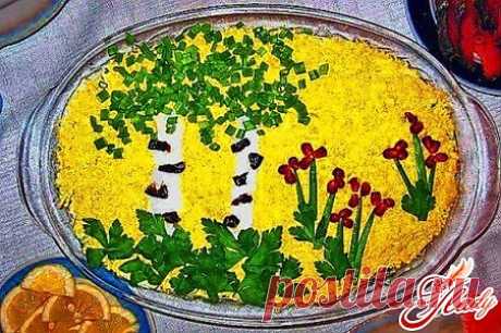 Салат белая береза: рецепт приготовления