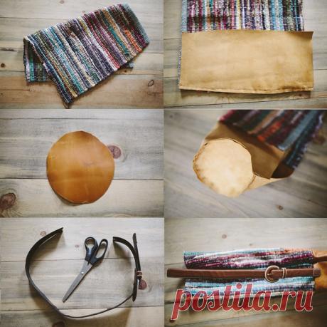 Переноска для туристического коврика (Diy)