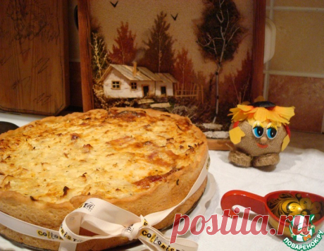 Открытый пирог с ливером и капустой – кулинарный рецепт