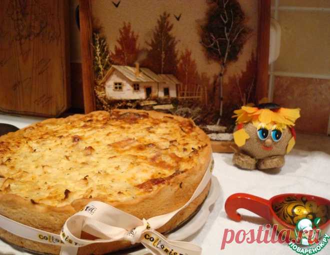 Открытый пирог с ливером и капустой – кулинарный рецепт