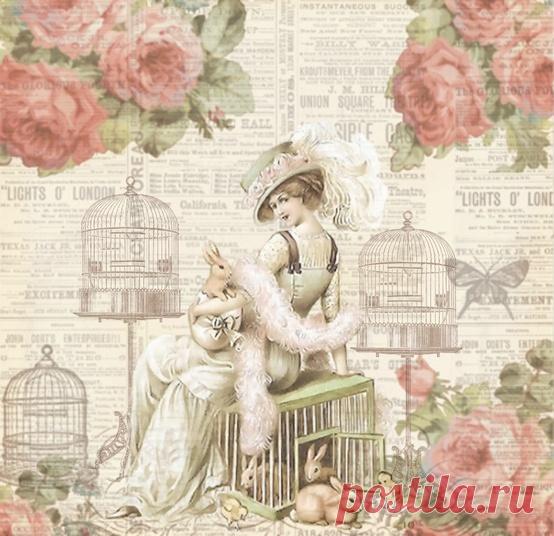 Шикарные винтажные картинки, теги, этикетки и фоны. Много !!!