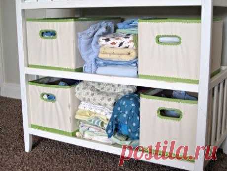 Ящики для белья из картонных коробок