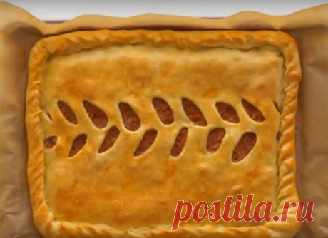 Простейший пирог с капустой на кефире