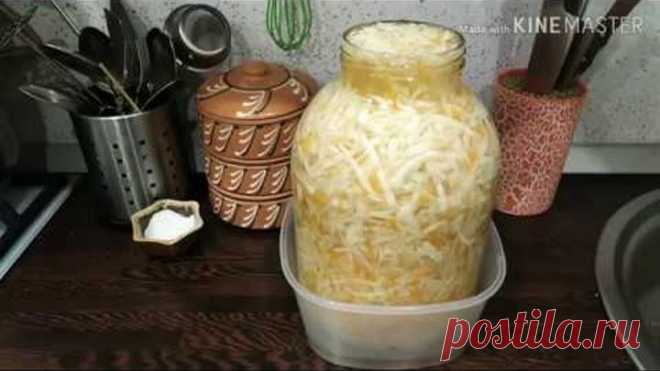 КВАШЕНАЯ КАПУСТА в БАНКЕ. Вкусная и Хрустящая! /рецепты На глазок /