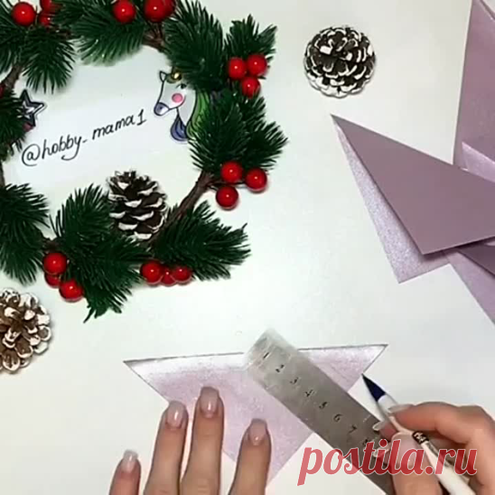 Объемная снежинка МК