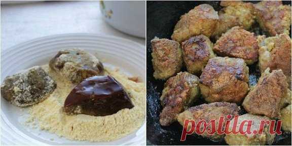 Самый вкусный рецепт печени! Печень получается мягкой, сочной, нежной!
ИНГРЕДИЕНТЫ
600 г говяжьей печени
1 яйцо
3 зубчика чеснока
1 ч. л. сахара
1 ч. л. соли (без горки)
0,5 ч. л. соды
1 луковица
масло растительное для жарки
мука кукурузная для панировки
ПРИГОТОВЛЕНИЕ
Печень вымой, обсуши, удали пленку и нарежь крупными кусочками.
Приготовь маринад: в миске взбей яйцо с солью, сахаром, содой и чесноком, пропущенным через пресс. Залей полученной смесью кусочки печени и оставь мариноваться в холо