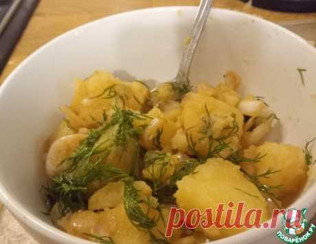 Салат из картофеля, лука и укропа – кулинарный рецепт