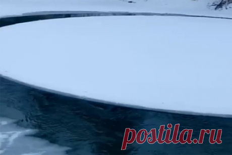 Загадочные ледяные круги засняли на реке под Тюменью. На реке Туре под Тюменью обнаружили загадочные ледяные круги. Необычное природное явление попало на видео. На размещенных в сети кадрах можно увидеть незамерзший участок реки в заснеженном лесу, посреди которого плавает идеально ровный ледяной круг диаметром в несколько метров.