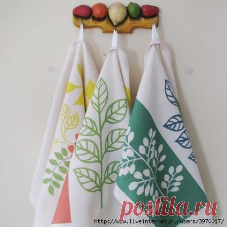 Чем отбелить кухонные полотенца..