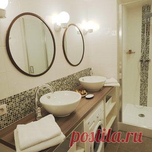 Ванные в современном стиле со стиральной машиной – фото, дизайн, идеи, проекты. Лучшие примеры ванных в современном стиле со стиральной машиной на Houzz.ru!