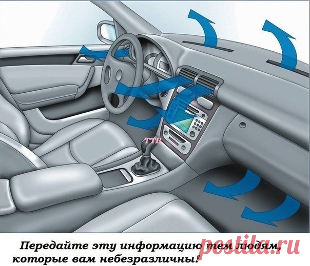 Не включайте кондиционер сразу же после заводки машины!