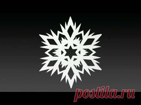 Paper Snowflake Tutorial - How To Make A Snowflake In 5 Minutes
