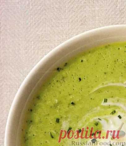 Рецепт: Гаспачо из авокадо, огурца, болгарского перца и мяты на RussianFood.com