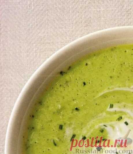 Рецепт: Гаспачо из авокадо, огурца, болгарского перца и мяты на RussianFood.com