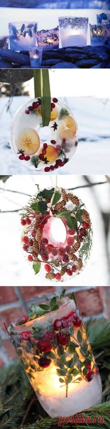 Ледяные игрушки своими руками для дачи | Креативные идеи