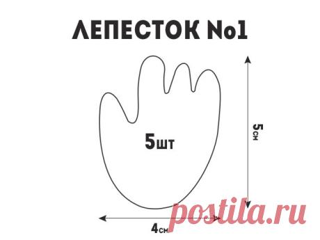 Выкройки для цветочных украшений | Все буде добре