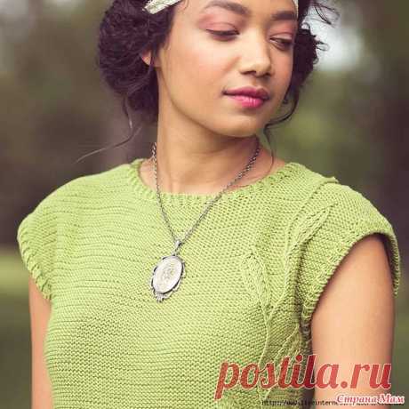 Салатовая летняя кофточка. FOGLIA TOP BY IRINA ANIKEEVA - Вязание спицами - Страна Мам