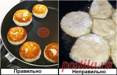 Почему сырники разваливаются на сковороде в процессе жарки и как все исправить