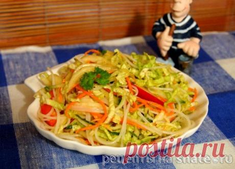 Салат с фунчозой и овощами − Кулинарный сайт Шате