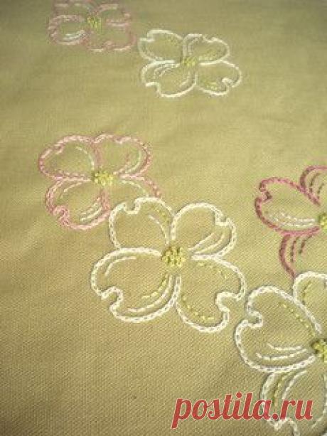 embroidery / Dogwood flowers | Flickr - Photo Sharing!