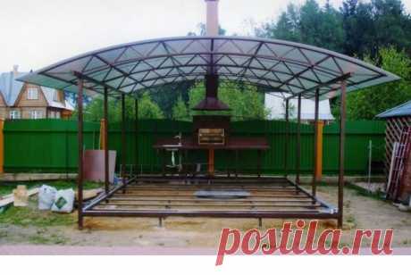 👍Беседки для дачи из поликарбоната - схема беседки своими руками
