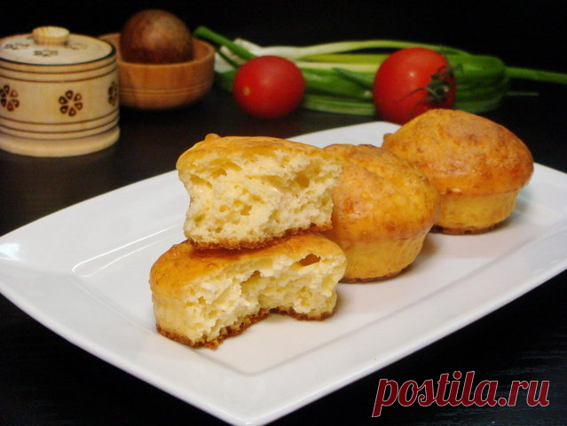 Несладкие сырные кексы • Блюда из творога и сыра