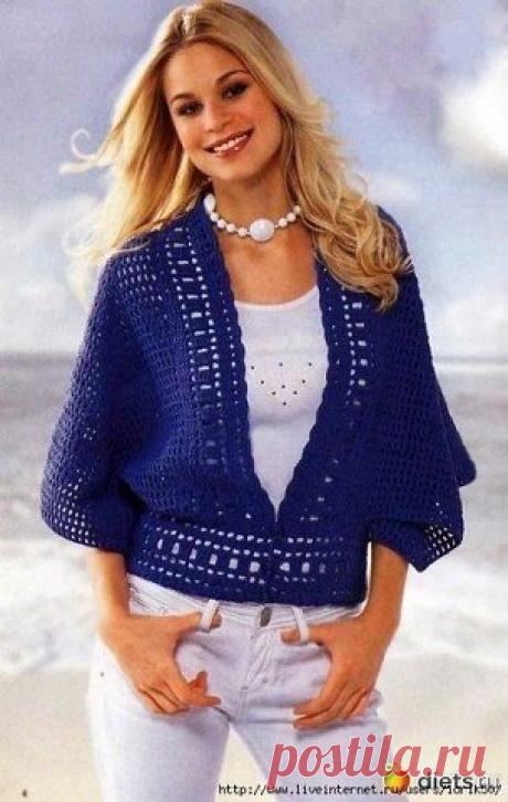 Жилет-пончо (Вязание крючком) | Журнал Вдохновение Рукодельницы