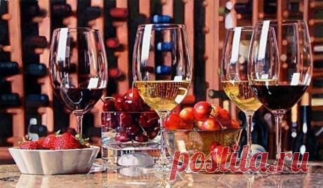 Акварели Eric Christensen цветы и вино