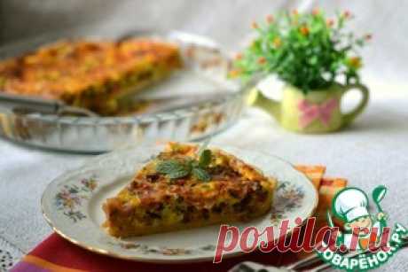 Тарт соленый с мясом - кулинарный рецепт