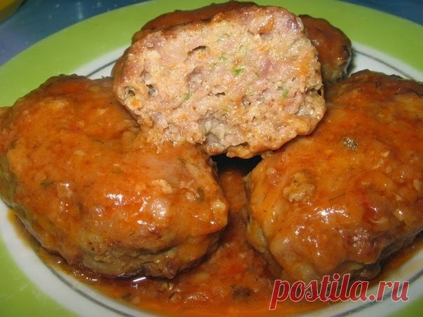 Котлеты из мясного фарша и овощей 🍴