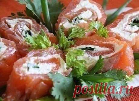 Закусочные рулеты из КРАСНОЙ РЫБЫ (6 рецептов)
