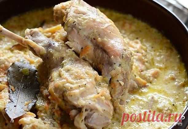 Кролик в сметане в духовке - пошаговый кулинарный рецепт на Повар.ру