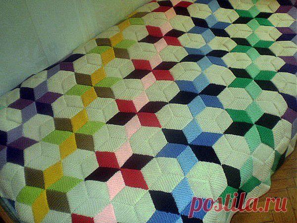 Плед-покрывало крючком от Людмилы Ивановой.