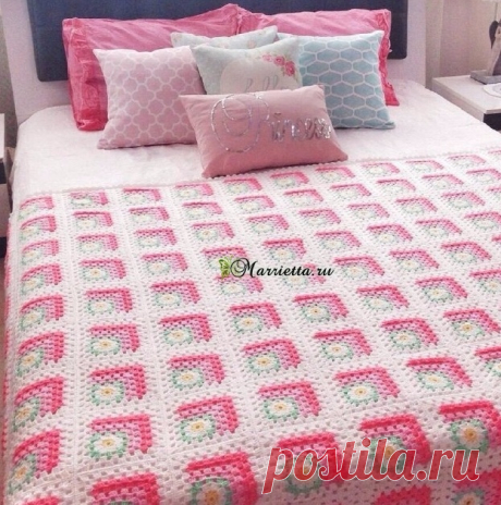 Веселое красочное покрывало крючком — Сделай сам, идеи для творчества - DIY Ideas