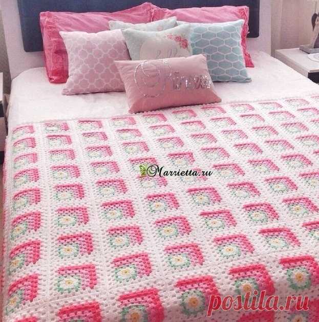 Веселое красочное покрывало крючком — Сделай сам, идеи для творчества - DIY Ideas