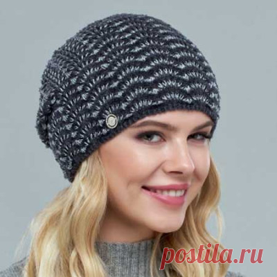 Связать шапку спицами для женщины новые модели 2019   вязание шапки зима весна