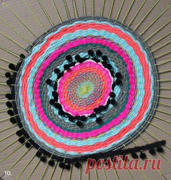 Простой круглый коврик — Сделай сам