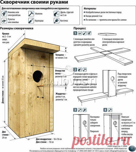 Сделать скворечник несложно.
