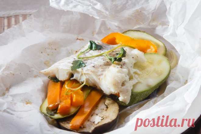 Сочная и ароматная треска, запеченная в пергаменте — Вкусные рецепты