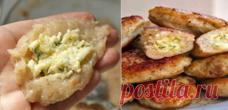 Нежные и сочные котлеты с очень вкусной начинкой. Так готовила моя мама