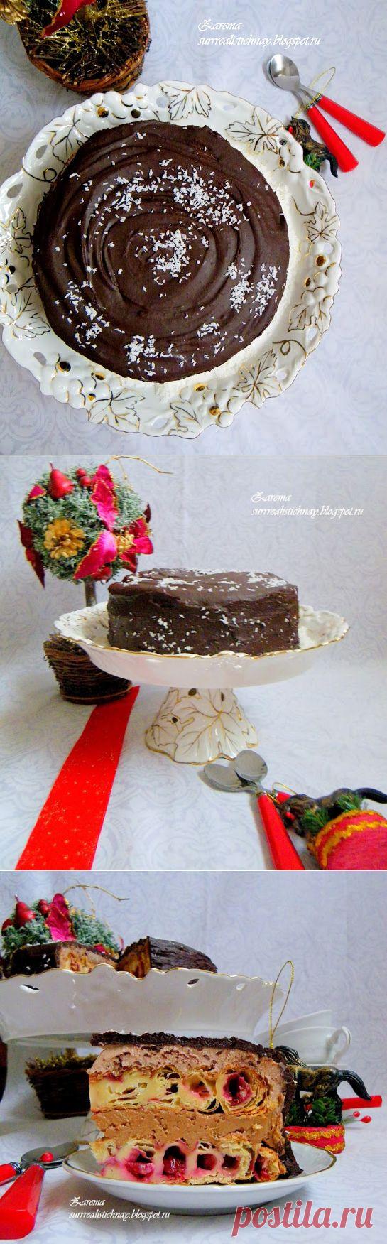 Cake Christmas tree stump - Торт " Новогодний пенек" .Рецепт № 3 ФМ " Корзина подарков для НГ" - Le gout de la vie